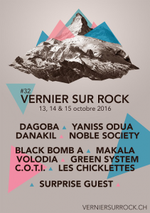Vernier Sur Rock Festival @ Vernier, Suisse [13/10/2016]