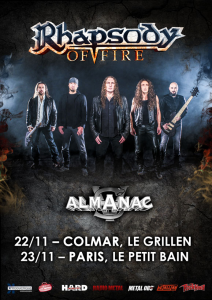 Rhapsody Of Fire @ Le Grillen - Colmar, France [22/11/2016]