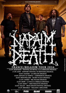 Napalm Death @ Le Grillen - Colmar, France [18/09/2016]