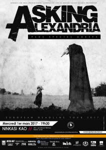 Asking Alexandria @ Le Ninkasi Gerland Kao - Lyon, France [01/03/2017]