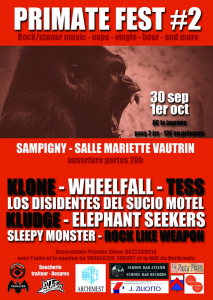 Primate Fest #2 @ Salle Mariette Vautrin - Sampigny, France [01/10/2016]