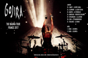 Gojira @ La Coopérative de Mai - Clermont-Ferrand, France [24/01/2017]