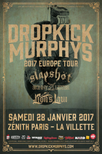Dropkick Murphys @ Le Zénith - Paris, France [28/01/2017]