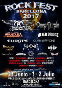 Rock Fest Barcelona 2017 @ Parc de Can Zam - Barcelone, Espagne [01/07/2017]