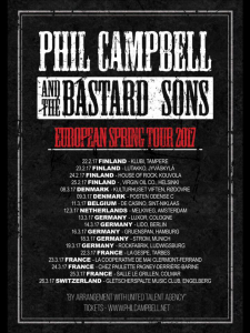 Phil Campbell And The Bastard Sons @ Gletscherspalte Music Club - Engelberg, Suisse [26/03/2017]
