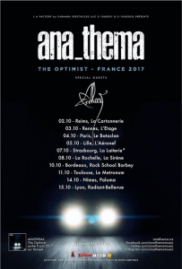 Anathema @ L'Aéronef - Lille, France [05/10/2017]