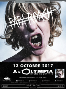 Papa Roach @ L'Olympia - Paris, France [13/10/2017]