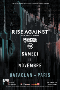 Rise Against @ Le Bataclan - Paris, France [11/11/2017]
