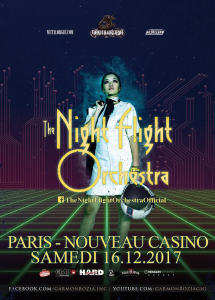The Night Flight Orchestra @ Le Nouveau Casino - Paris, France [16/12/2017]