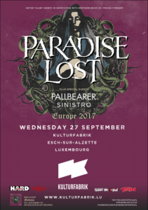 Paradise Lost @ Kulturfabrik - Esch-sur-Alzette, Luxembourg [27/09/2017]