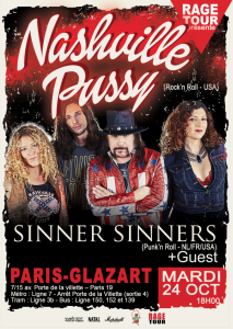 Nashville Pussy @ Le Glazart - Paris, France [24/10/2017]