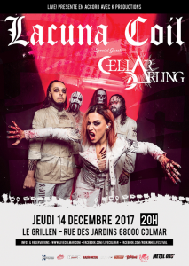 Lacuna Coil @ Le Grillen - Colmar, France [14/12/2017]