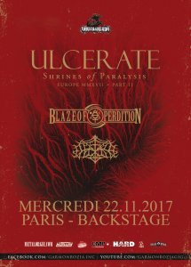 Ulcerate @ Backstage By The Mill - Paris, France [22/11/2017]