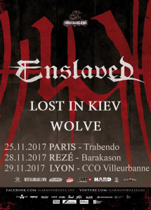 Enslaved @ La Barakason / Mjc de Rezé - Nantes, France [28/11/2017]