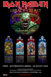 Iron Maiden @ Accor Arena (ex-AccorHotels Arena, ex-Palais Omnisports Paris Bercy) - Paris, France [06/07/2018]