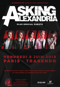 Asking Alexandria @ Le Trabendo - Paris, France [08/06/2018]