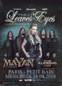 Leaves' Eyes @ Petit Bain - Paris, France [18/04/2018]