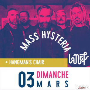 Mass Hysteria @ La Nef - Angoulême, Charente, France [03/03/2019]