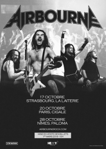 Airbourne @ La Laiterie - Strasbourg, France [17/10/2019]