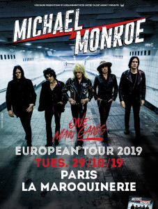 Michael Monroe @ La Maroquinerie - Paris, France [29/10/2019]