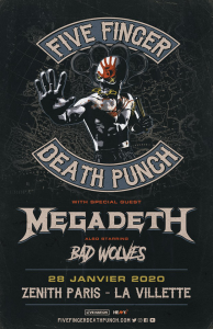 Five Finger Death Punch @ Le Zénith - Paris, France [28/01/2020]