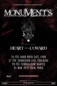 Monuments @ Le Hard Rock Café - Lyon, France [24/02/2020]