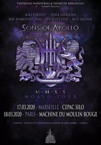 Sons Of Apollo @ Le Silo - Marseille, France [17/03/2020]