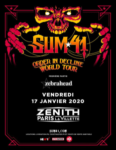 Sum 41 @ Le Zénith - Paris, France [17/01/2020]
