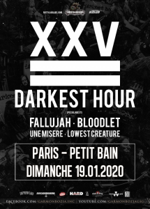 Darkest Hour @ Petit Bain - Paris, France [19/01/2020]