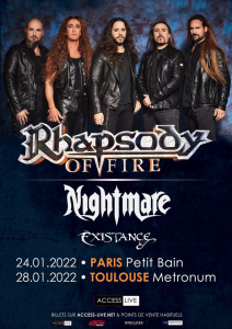 Rhapsody Of Fire @ Petit Bain - Paris, France [24/01/2022]