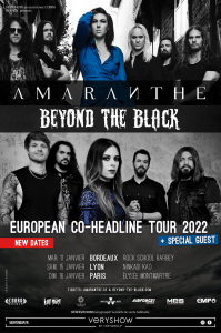 Amaranthe @ L'Elysée Montmartre - Paris, France [16/01/2022]