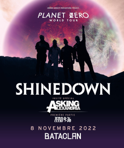 Shinedown @ Le Bataclan - Paris, France [08/11/2022]