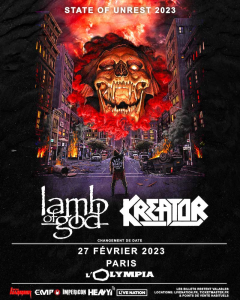 Lamb of God & Kreator @ L'Olympia - Paris, France [27/02/2023]