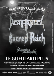 Death Angel / Sacred Reich @ Le Gueulard Plus - Nilvange, France [31/10/2023]