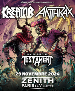 Kreator & Anthrax @ Le Zénith - Paris, France [29/11/2024]