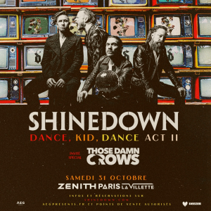 Shinedown @ Le Zénith Paris-La Villette - Paris, France [31/10/2026]