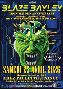 Blaze Bayley @ Chez Paulette - Pagney-derrière-Barine, France [25/04/2026]