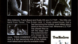 ZZ TOP : "Tres Hombres" Publicité U.S.A./U.S. ad