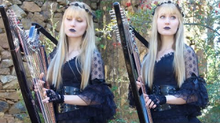 Camille and Kennerly : "A Tout Le Monde" (MEGADETH cover) (Harp Twins electric)