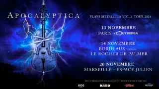 APOCALYPTICA les Finlandais annoncent le "Plays Metallica Vol.2 Tour 2024"
