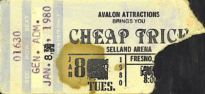 Cheap Trick @ Selland Arena - Fresno, Californie, Etats-Unis [08/01/1980]