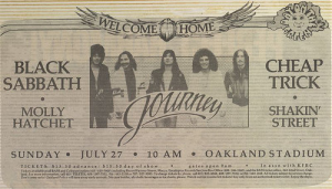 Cheap Trick @ Coliseum Stadium - Oakland, Californie, Etats-Unis [27/07/1980]