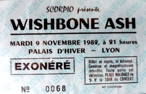 Wishbone Ash @ Le Palais d'hiver - Lyon, France [09/11/1982]