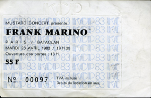 Frank Marino @ Le Bataclan - Paris, France [26/04/1983]
