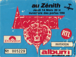 Accept @ Le Zénith - Paris, France [14/03/1985]