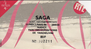 Saga @ Parc des Expositions - Nancy, France [03/03/1986]