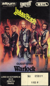 Judas Priest @ Le Zénith - Paris, France [20/10/1986]