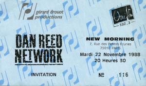 Dan Reed Network @ New Morning - Paris, France [22/11/1988]
