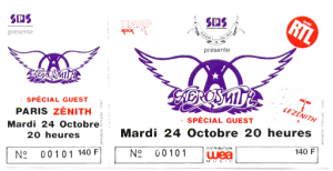 Aerosmith @ Le Zénith - Paris, France [24/10/1989]