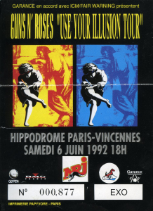 Guns N' Roses @ Hippodrome de Vincennes - Paris, France [06/06/1992]